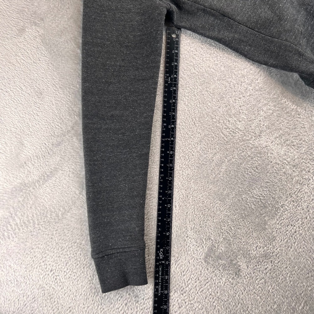 Carhartt Womens Relaxed Fit Logo Sleeve Sweatshirt Charcoal Gray XS 0/2 Raglan - Picture 3 of 7